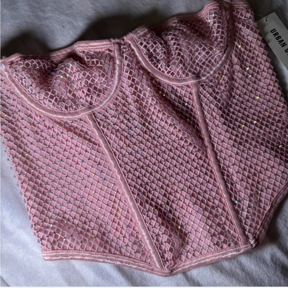 Elegant Pink Bustier Top - Picture 4 of 4